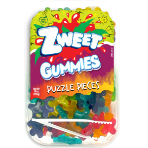 Gummy Puzzle Pieces | 10 oz | Zweet: Pack of 1