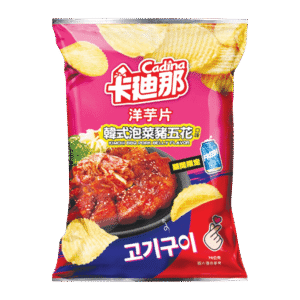 Cadina Kimchi BBQ Pork Belly Flavor Potato Chips
